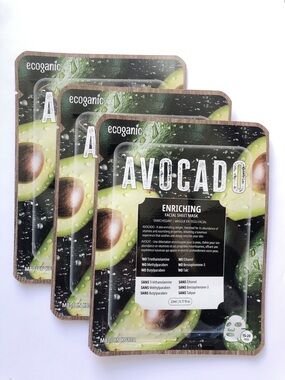 5/$20 Ecoganic Avocado Enriching Facial Sheet Mask
